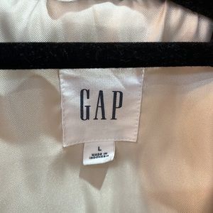 Gap cream fleece crop jacket